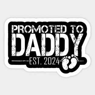 Promoted To Daddy Est 2024 Sticker